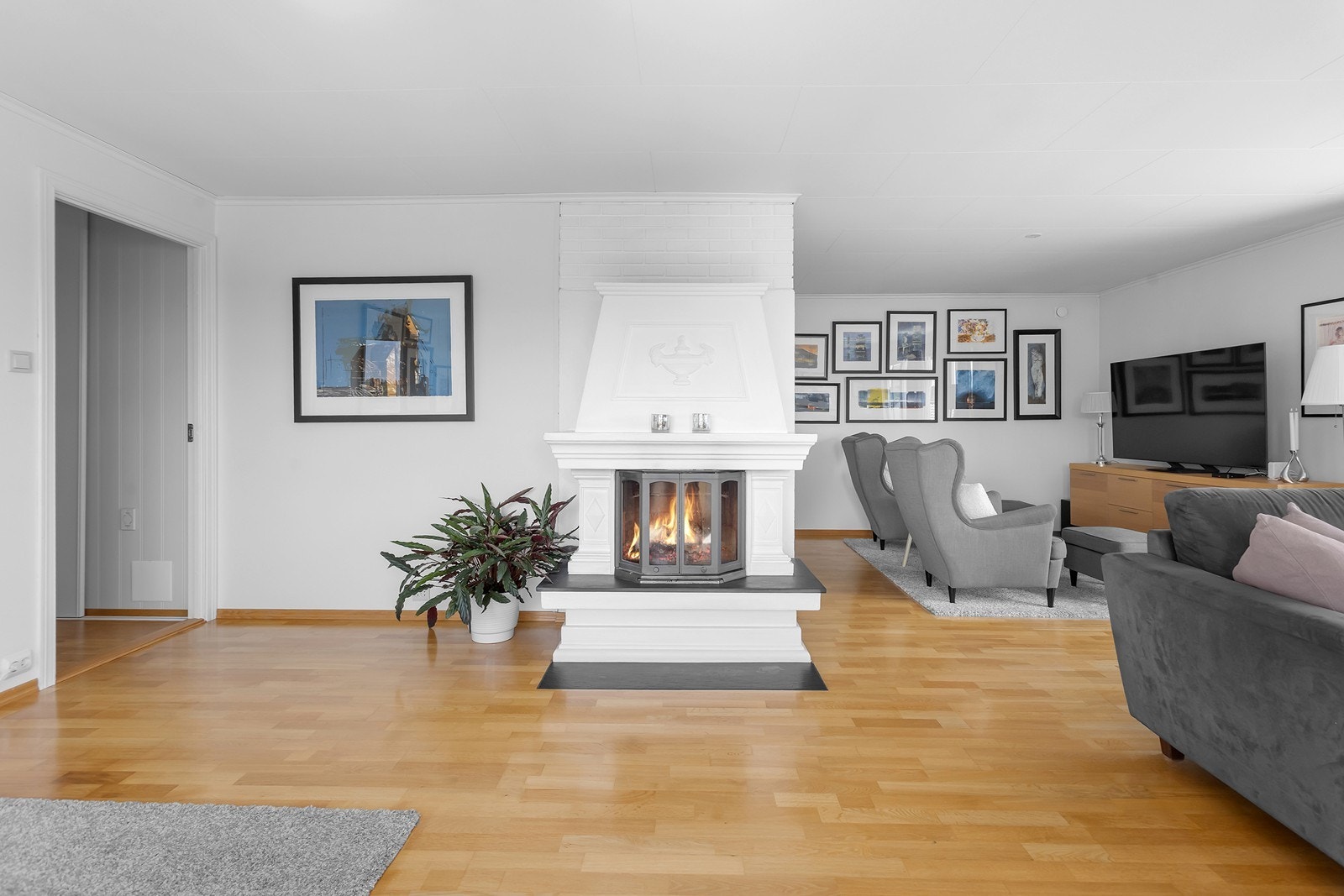Peis med innsats gir både god varme og hygge Galleribilde