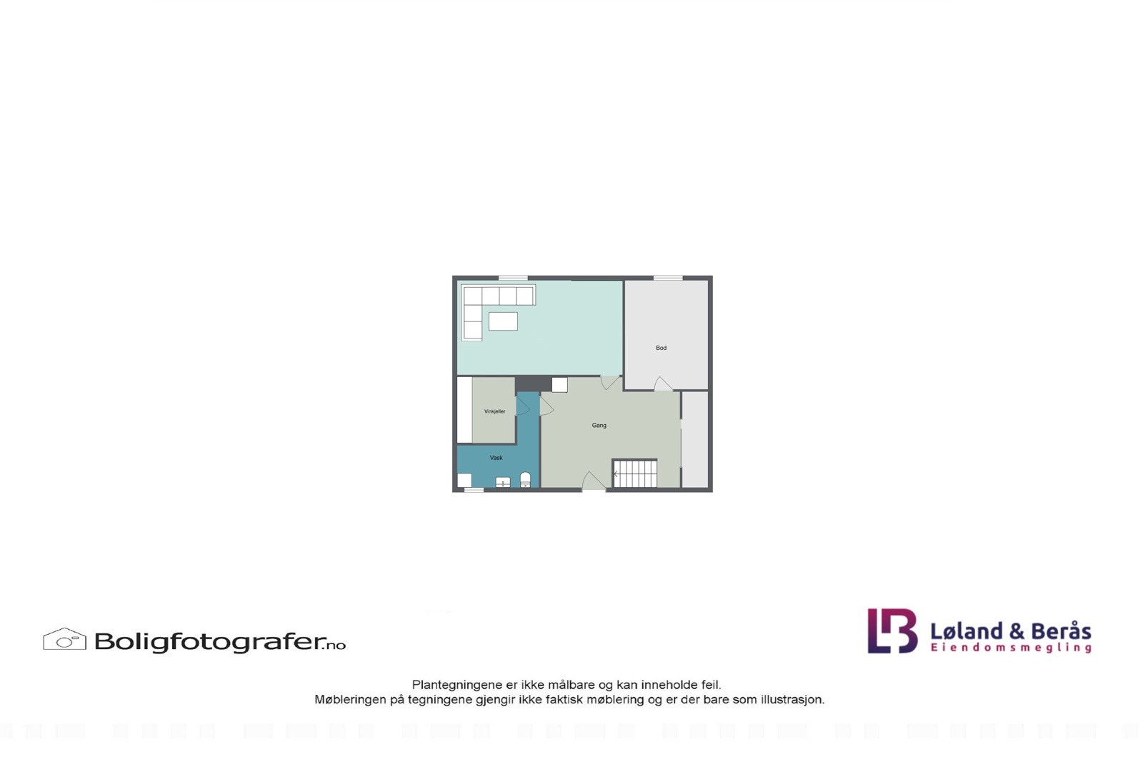 Plantegning underetasje Galleribilde