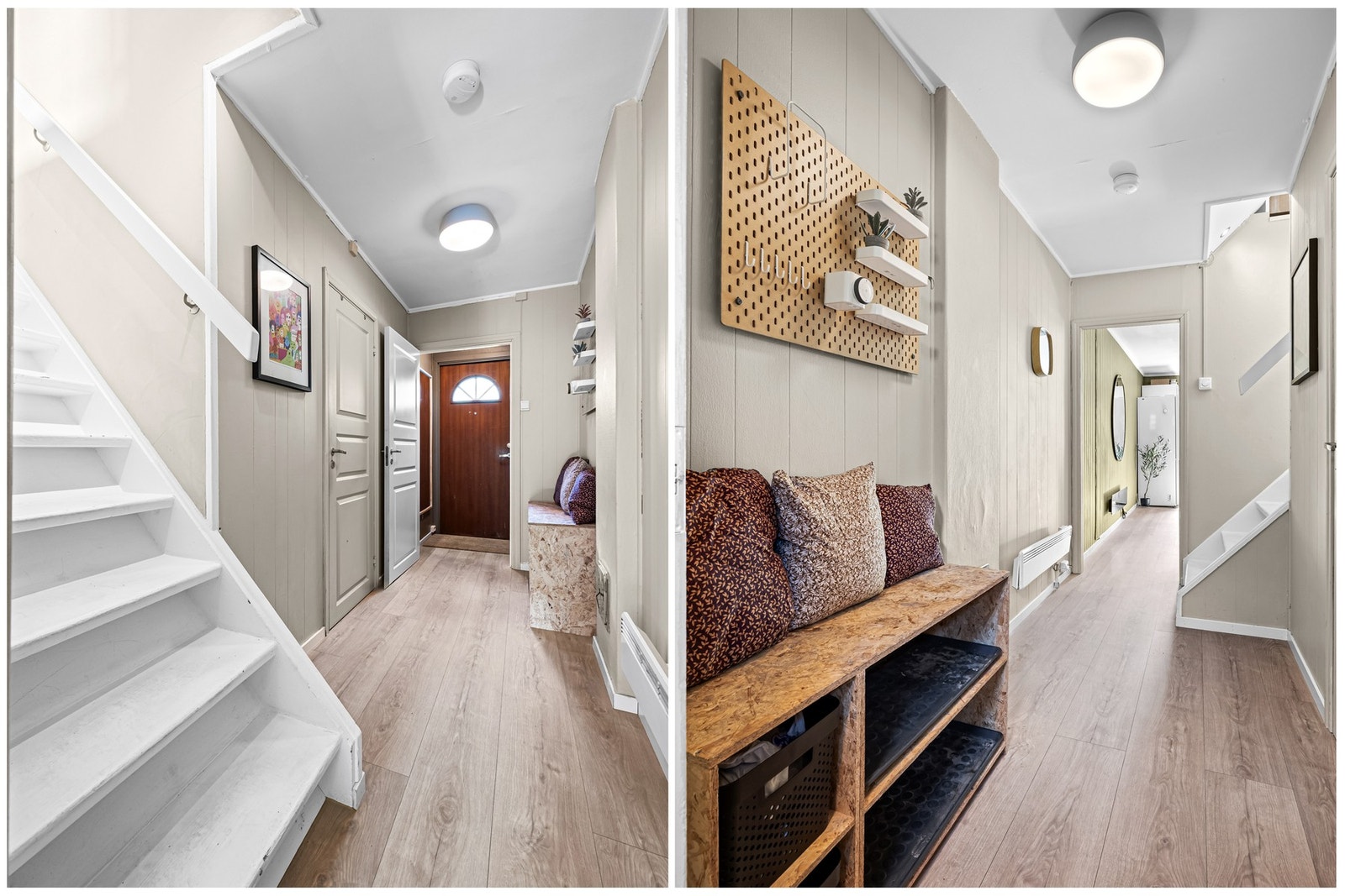 Innbydende entré megen egen yttergang før du kommer inn til mellomgangen. God plass til oppbevaring av bekledning. Velkommen inn! Galleribilde