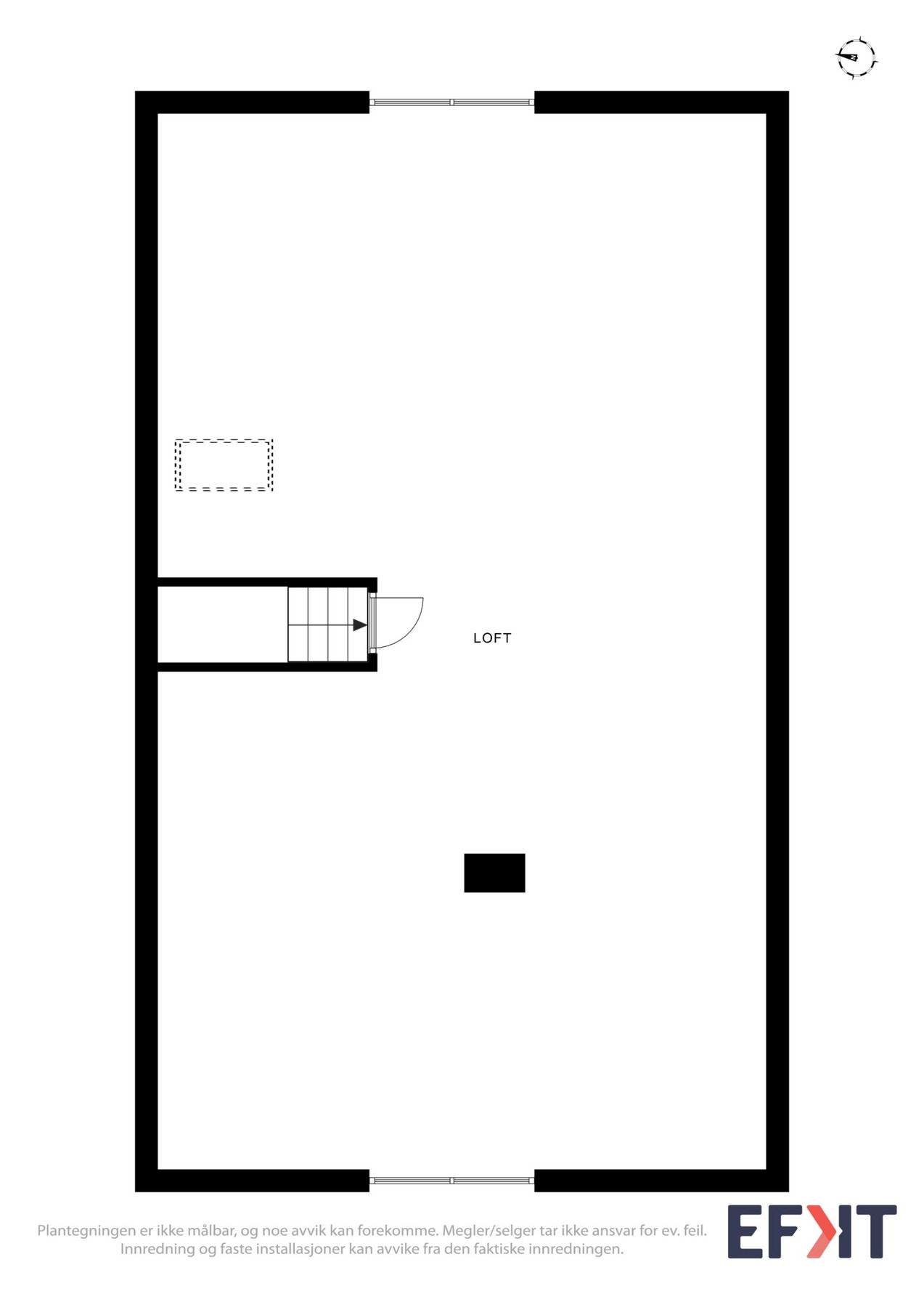 Plantegning loft Galleribilde
