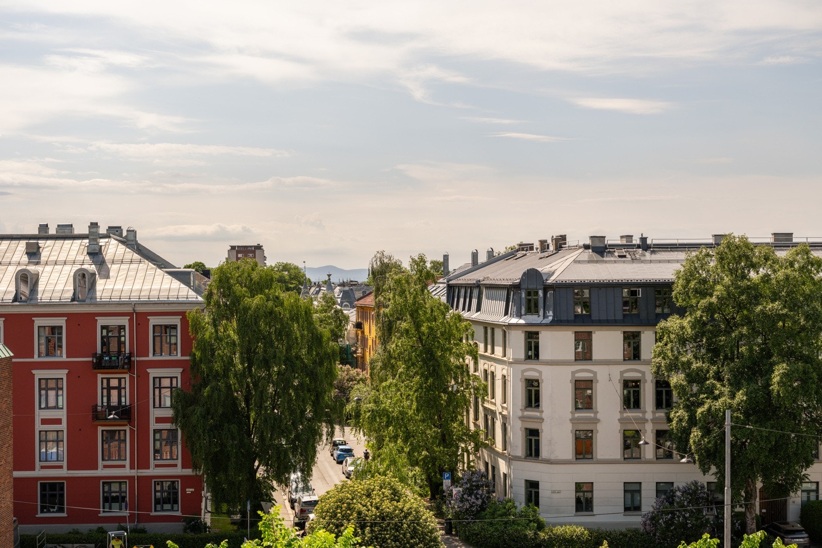 Flott utsikt fra den private takterrassen. Galleribilde