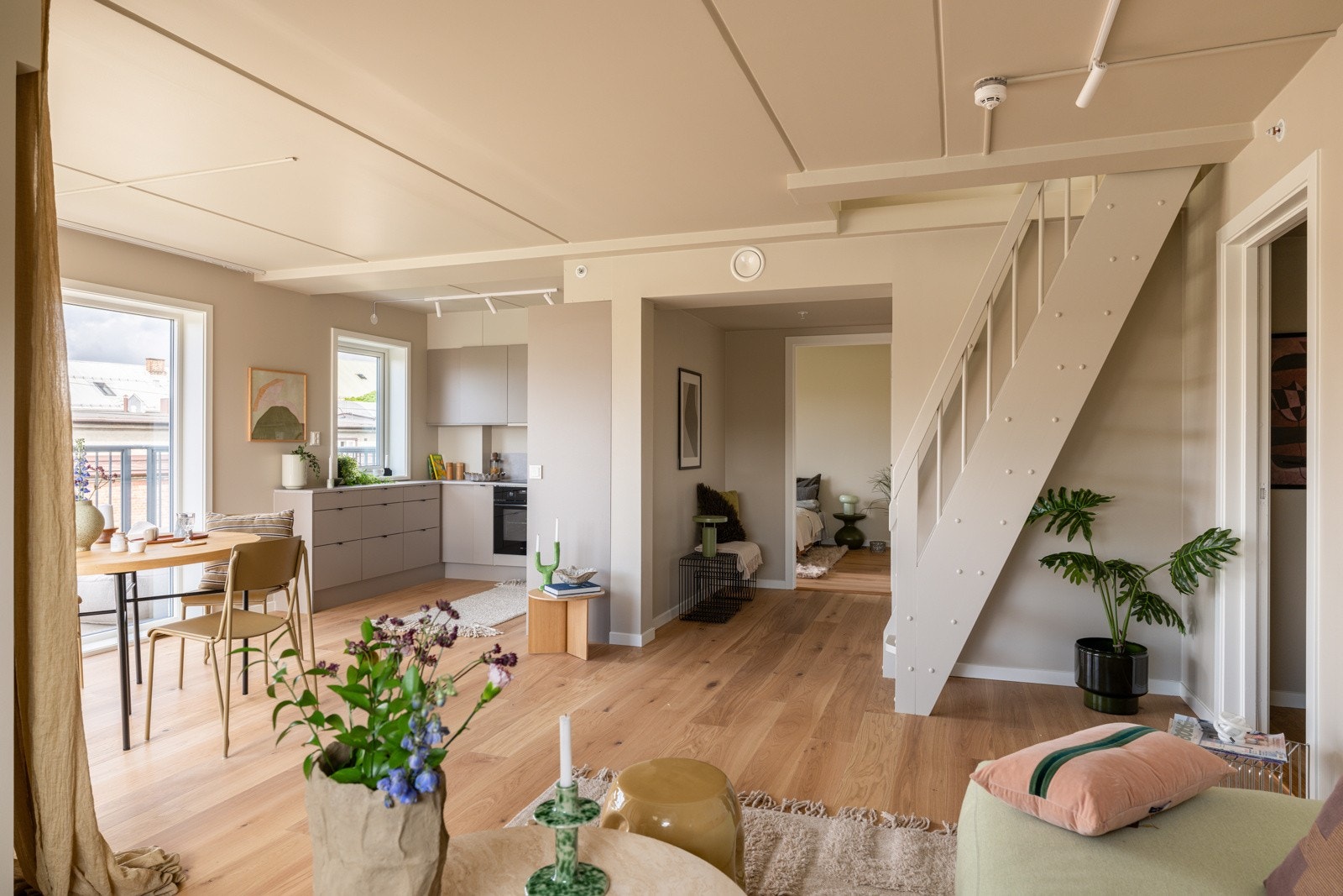 Leiligheten har balansert ventilasjon som sørger for et sunt og godt inneklima. Galleribilde