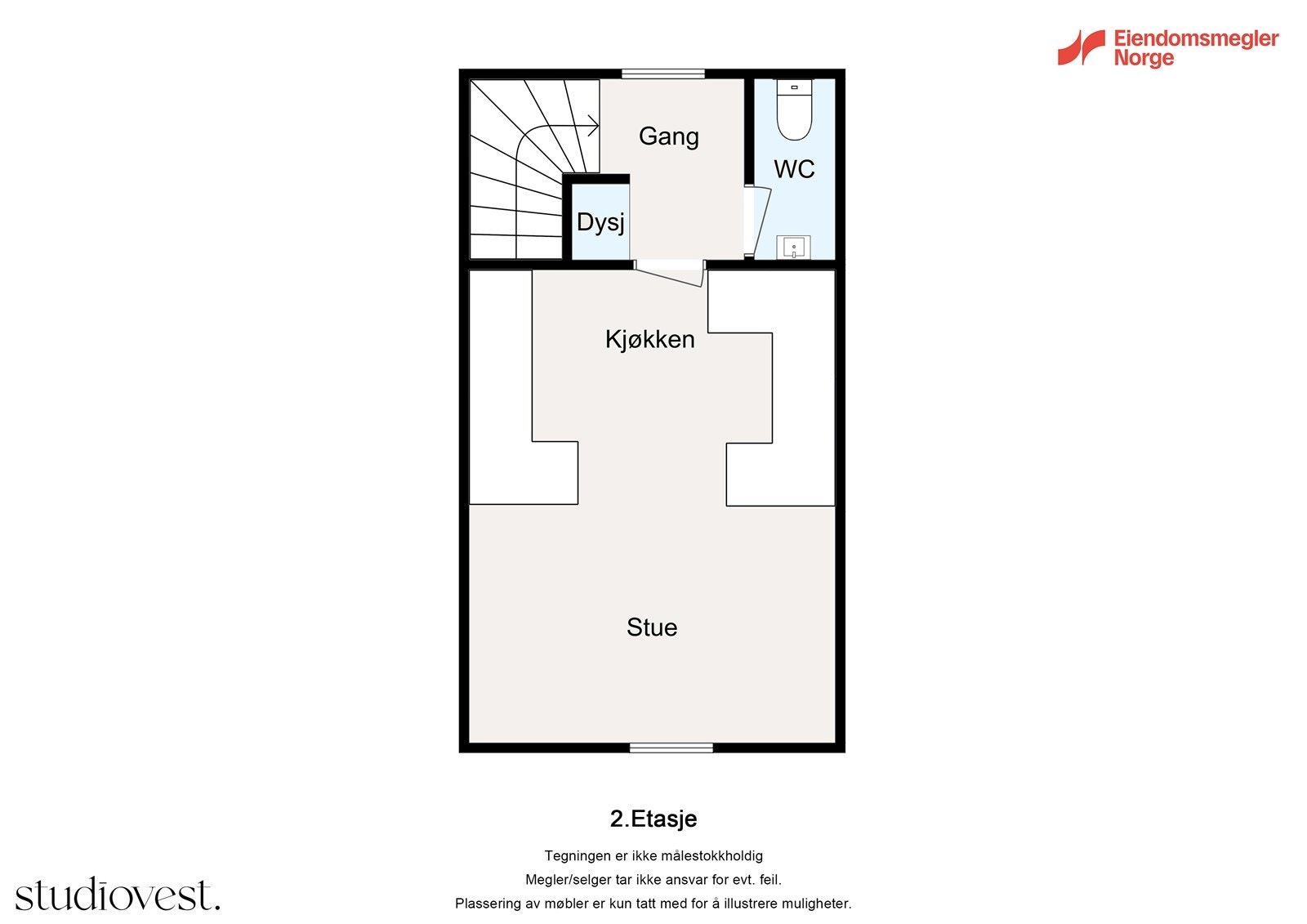Plantegning loft. Galleribilde