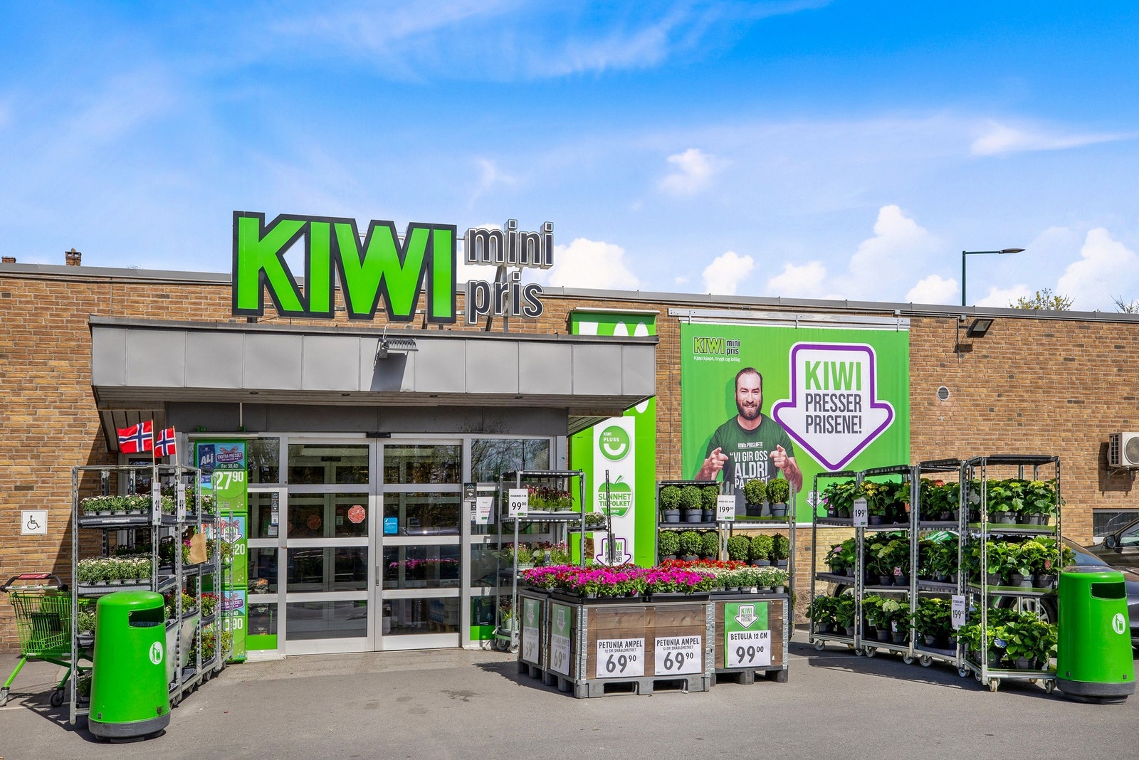 Kiwi Billingstad i 5 minutters gange fra leiligheten. Galleribilde