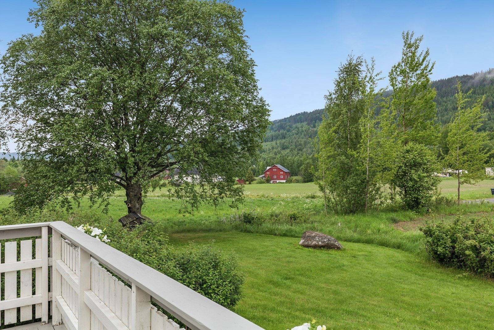 Fin utsikt til nærområdet og landskapet. Galleribilde