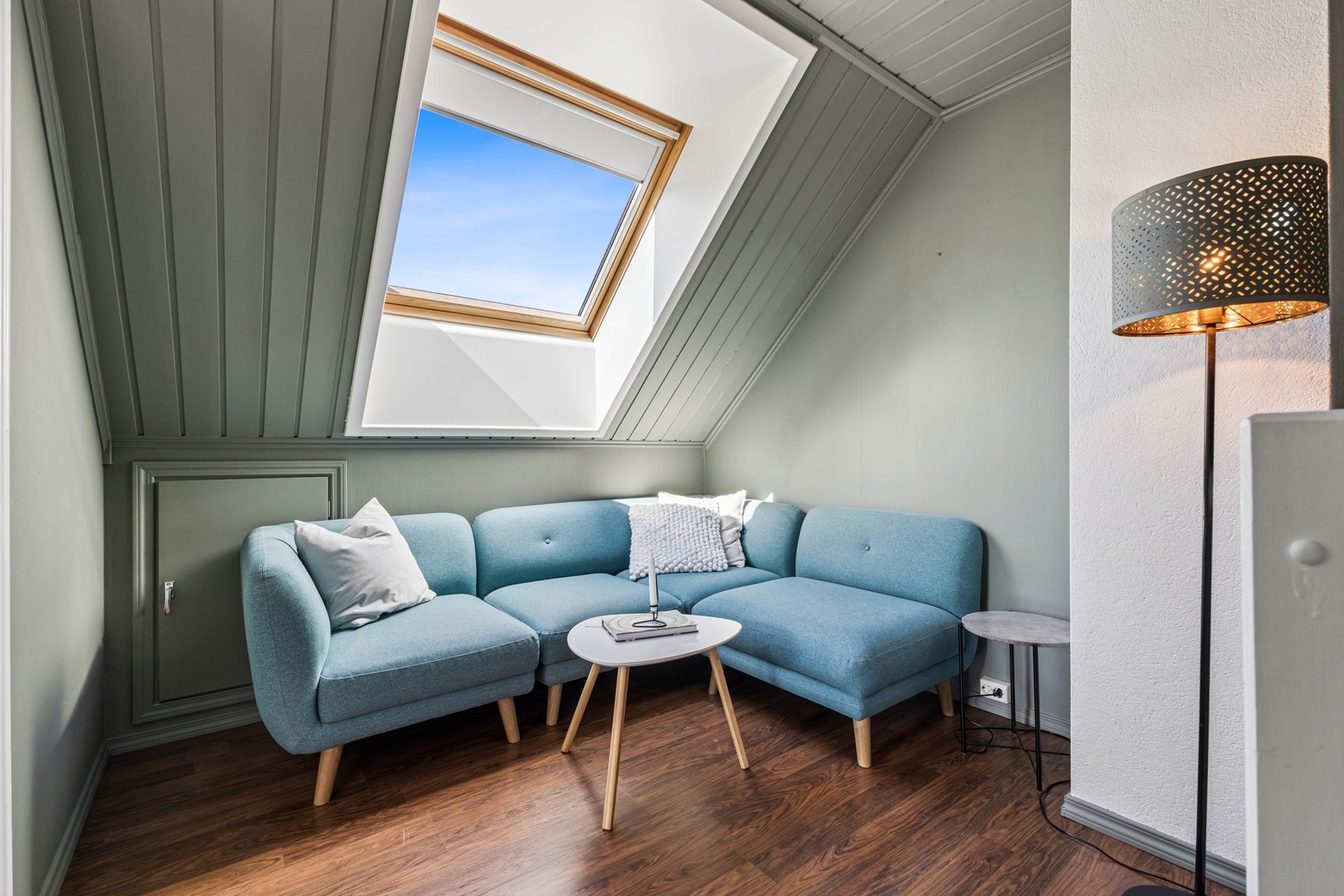 Loftstuen gir en ekstra, tilbaketrukket sone. Galleribilde
