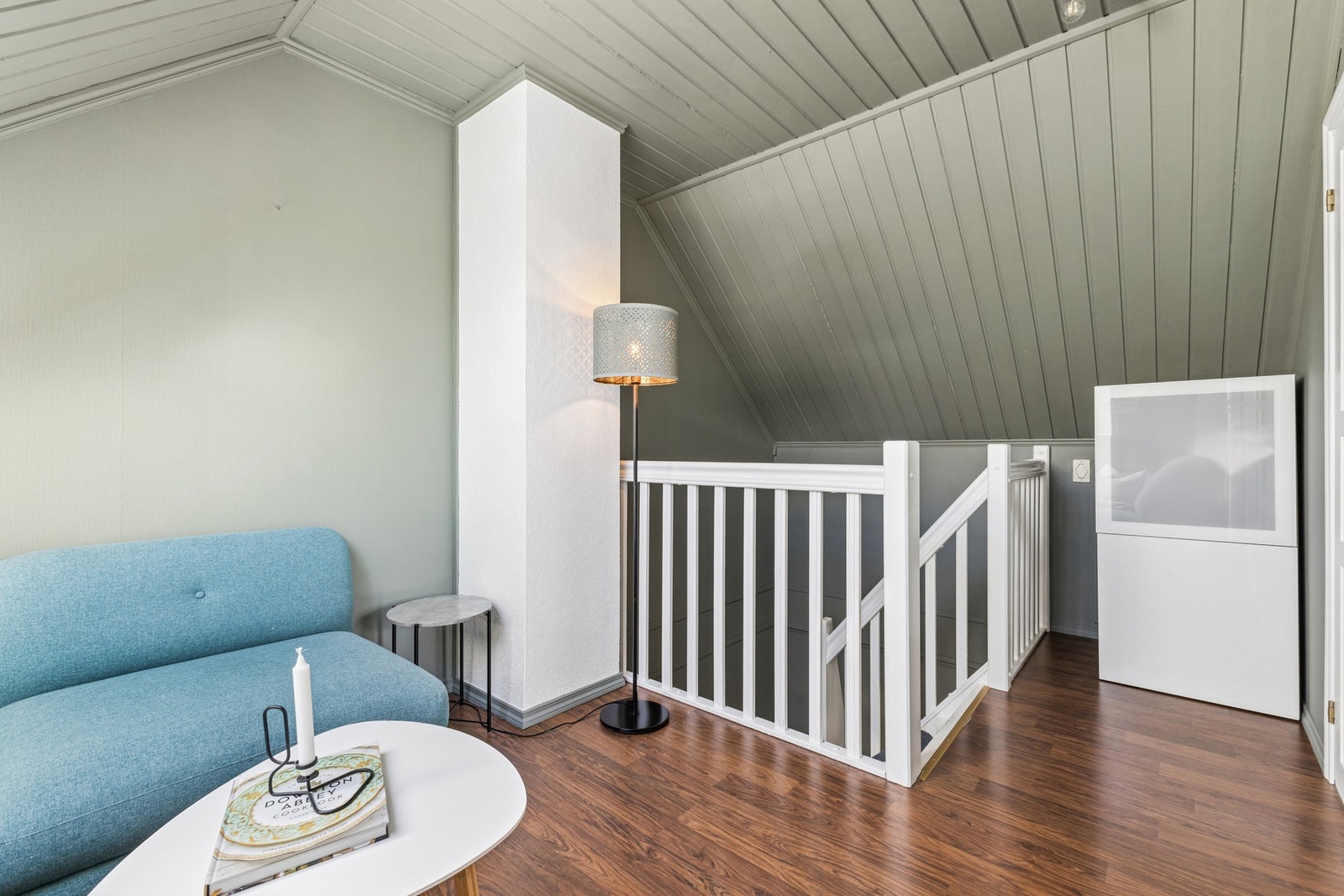 Loftsetasjen er innredet med to soverom og et kontor. Galleribilde
