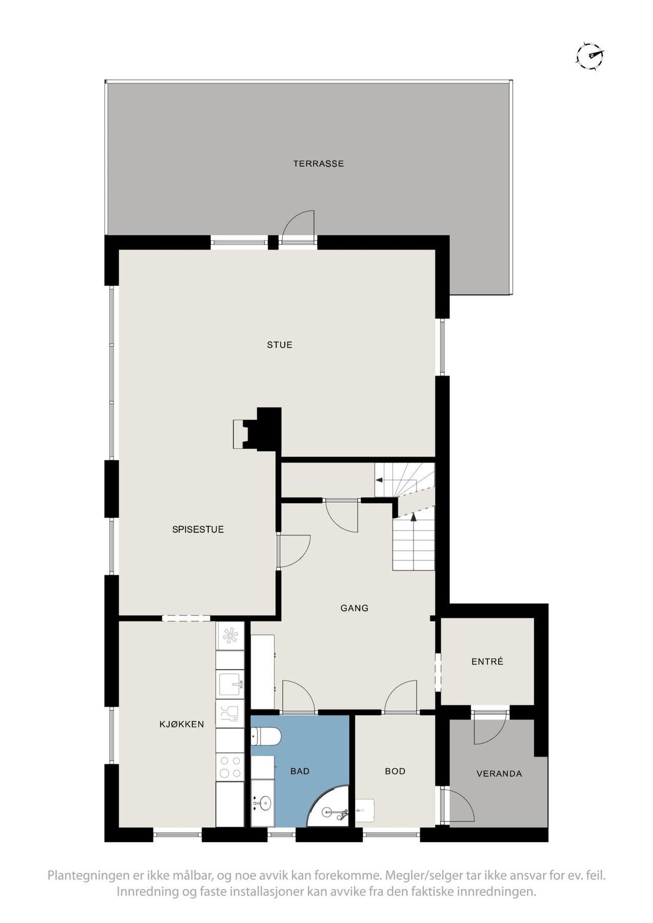 Planskisse 1. etasje Galleribilde