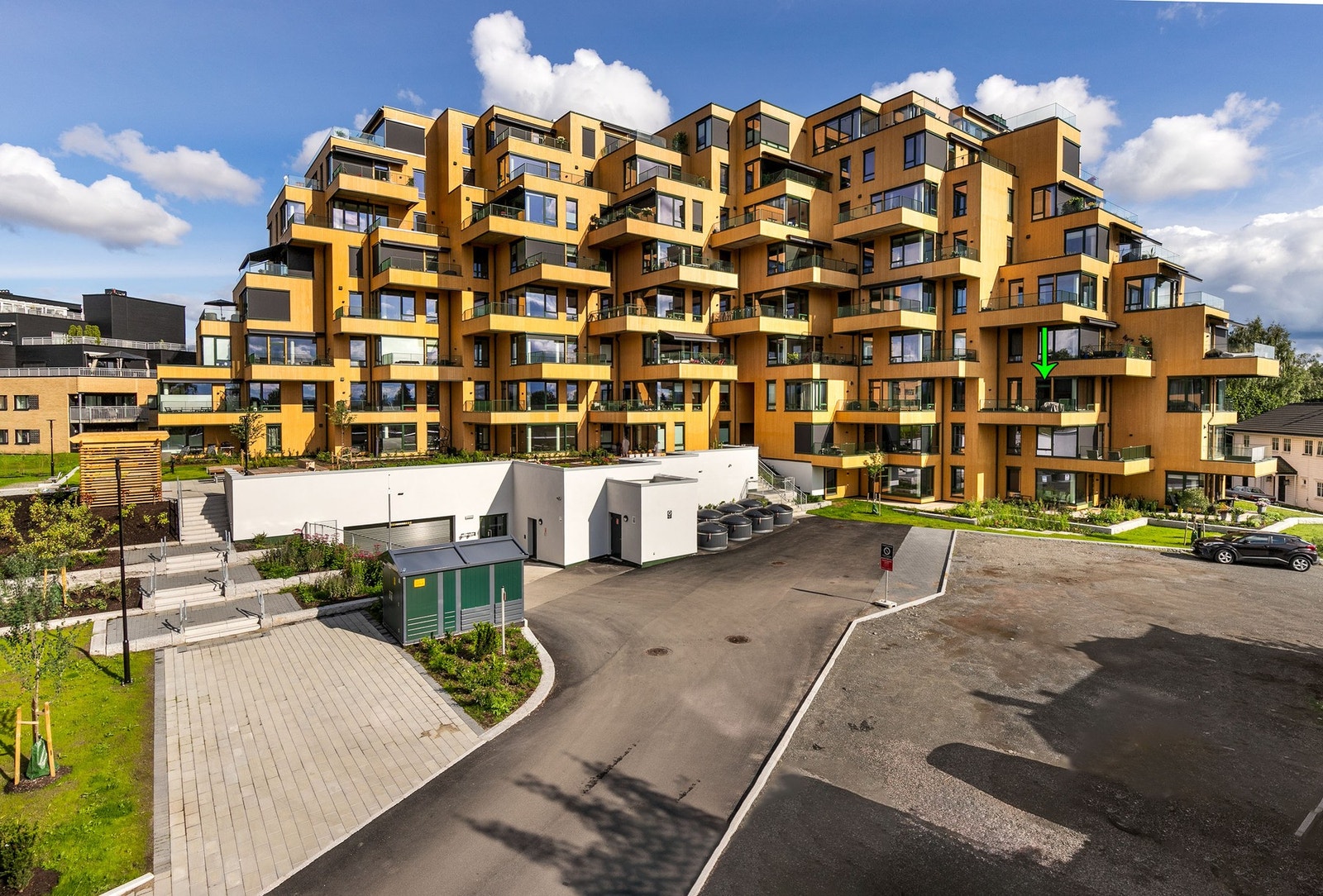 Moderne boligprosjekt fra 2022 med attraktiv beliggenhet midt i Jessheim sentrum. Galleribilde