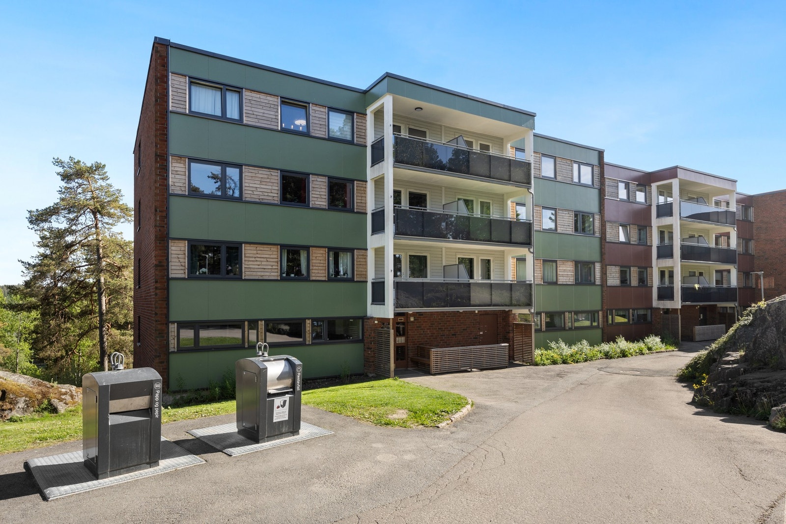 Herfra er det gangavstand til både butikker og kollektiv transport. Galleribilde