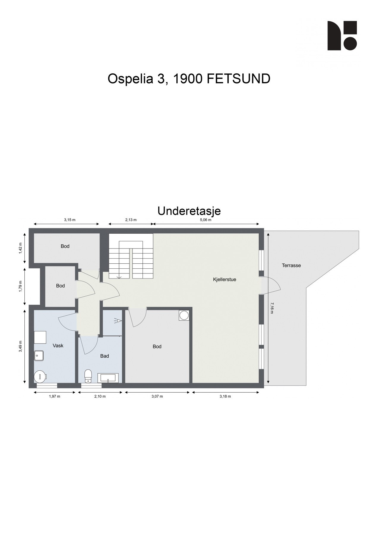 Plantegning - U. etasje Galleribilde