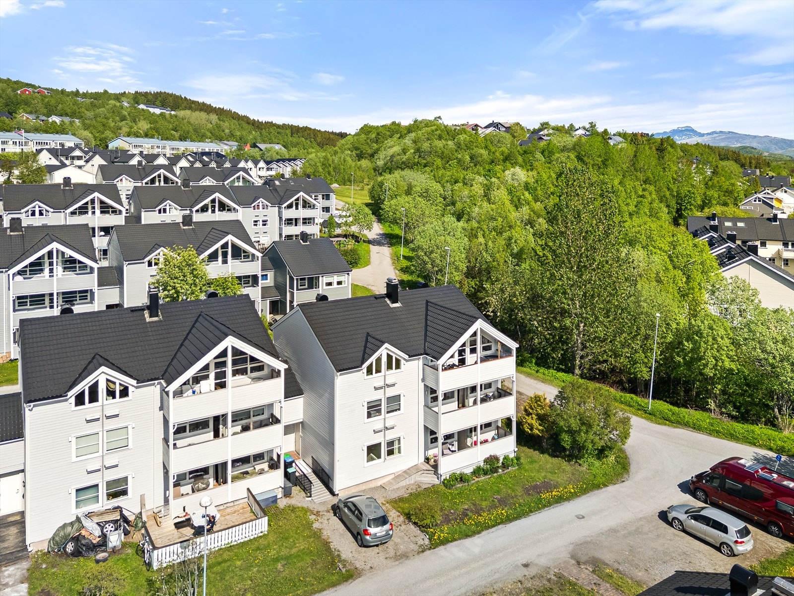 Leiligheten ligger i ende øverst. Galleribilde