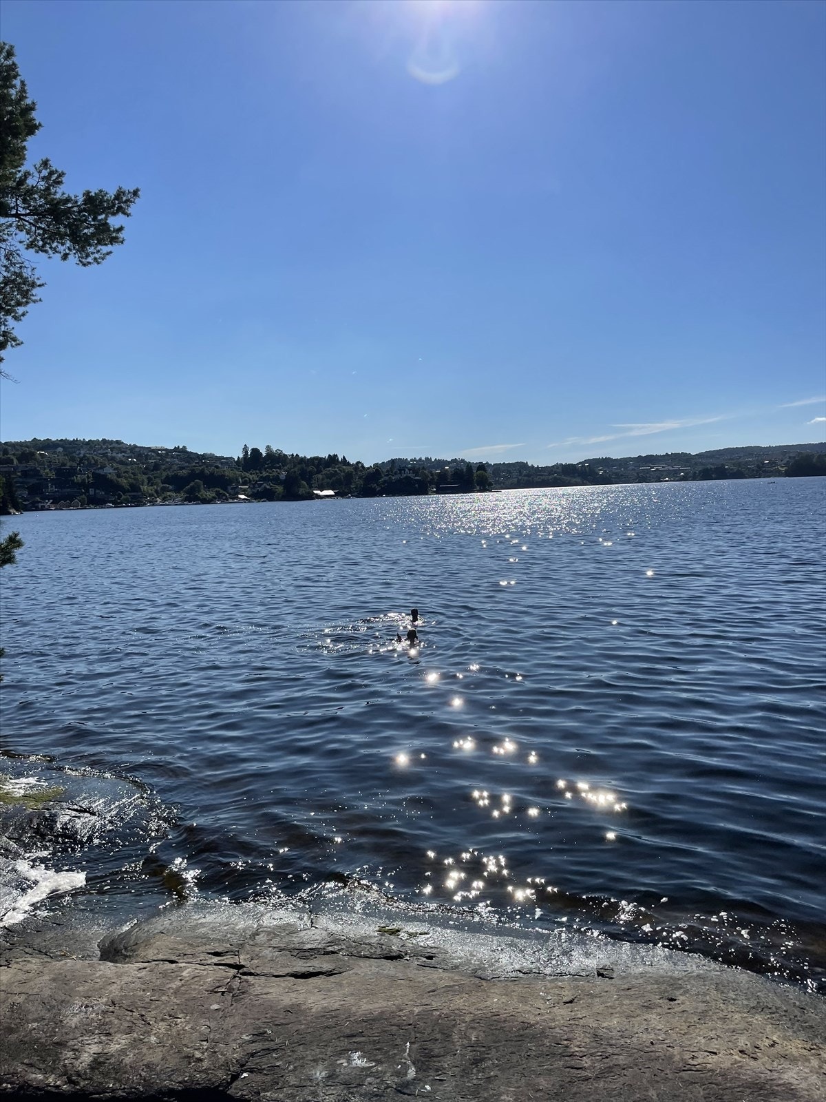 Fra boligen er det kort spasertur til populær badeplass ved Nordåsvannet. Galleribilde