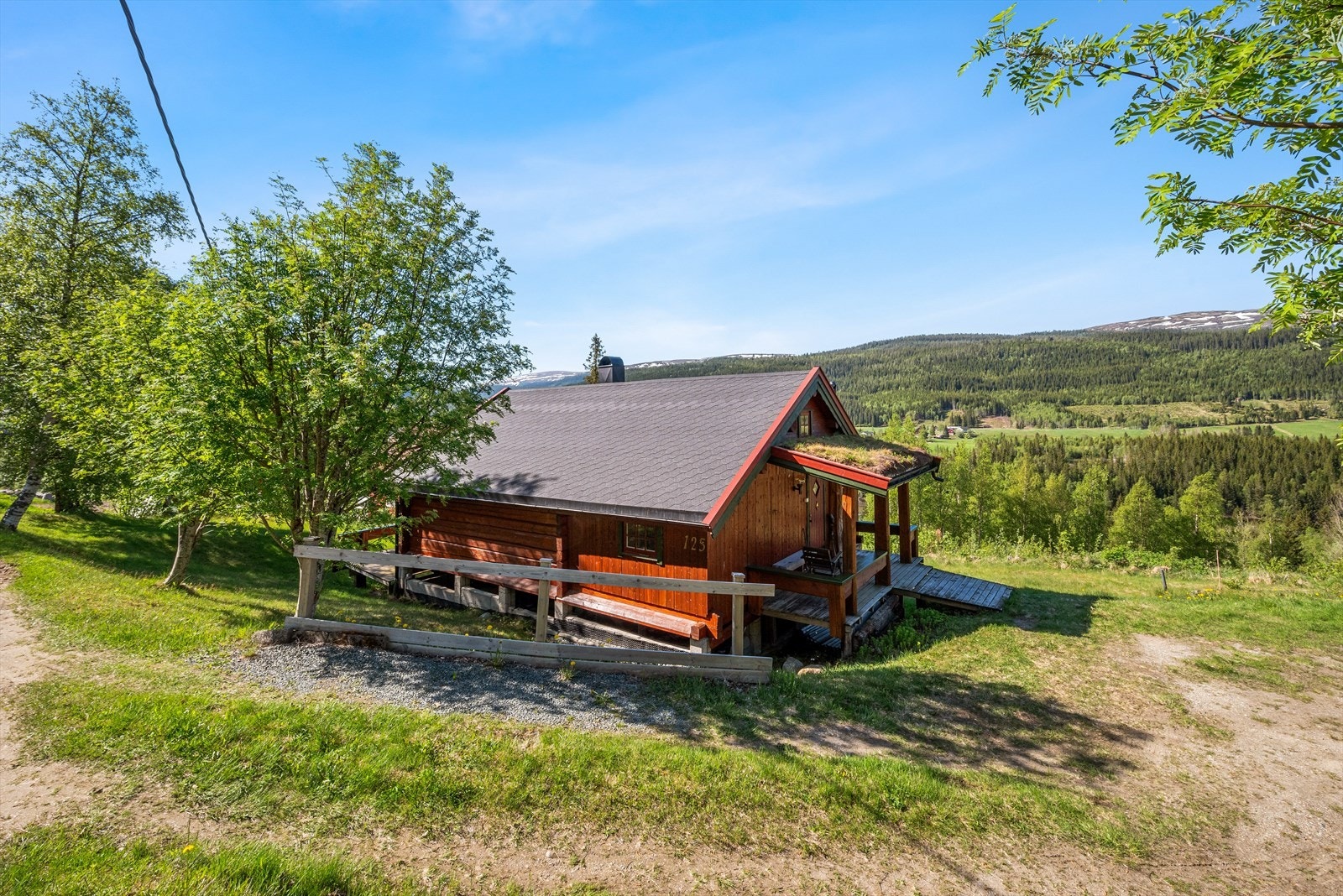 Det er ca 1,5 time fra Trondheim med bil til hytta Galleribilde