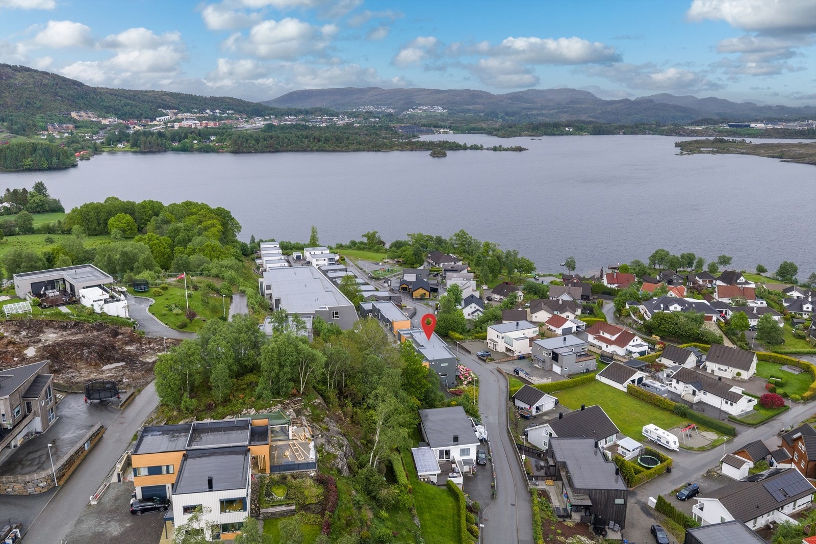Eiendommen ligger sentralt Galleribilde