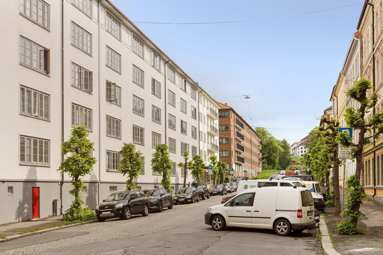 Her bor du i et veldrevet sameie, bestående av 102 seksjoner. Galleribilde