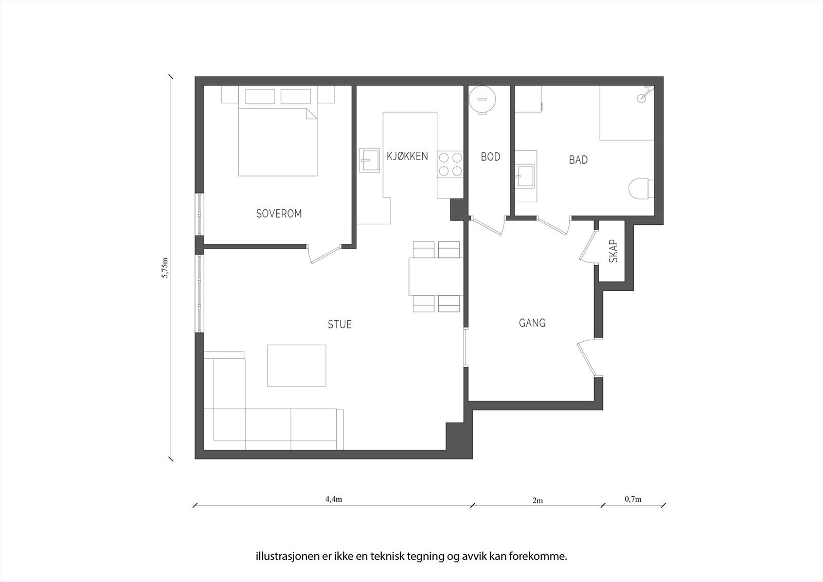 Plantegning Galleribilde