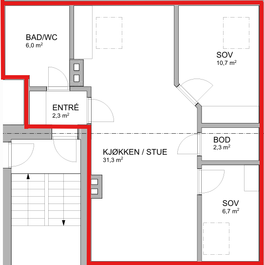 Plantegning Galleribilde