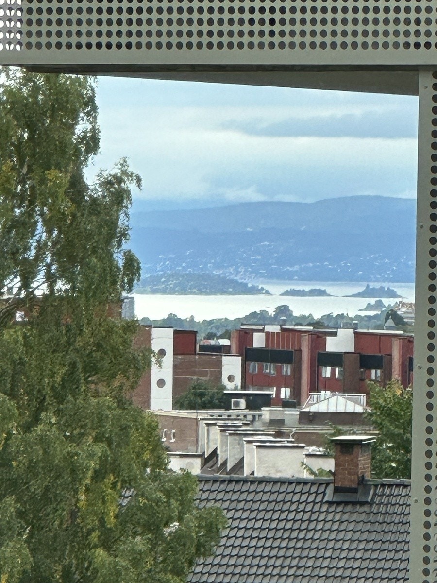 Hav utsikt fra terrasse Galleribilde