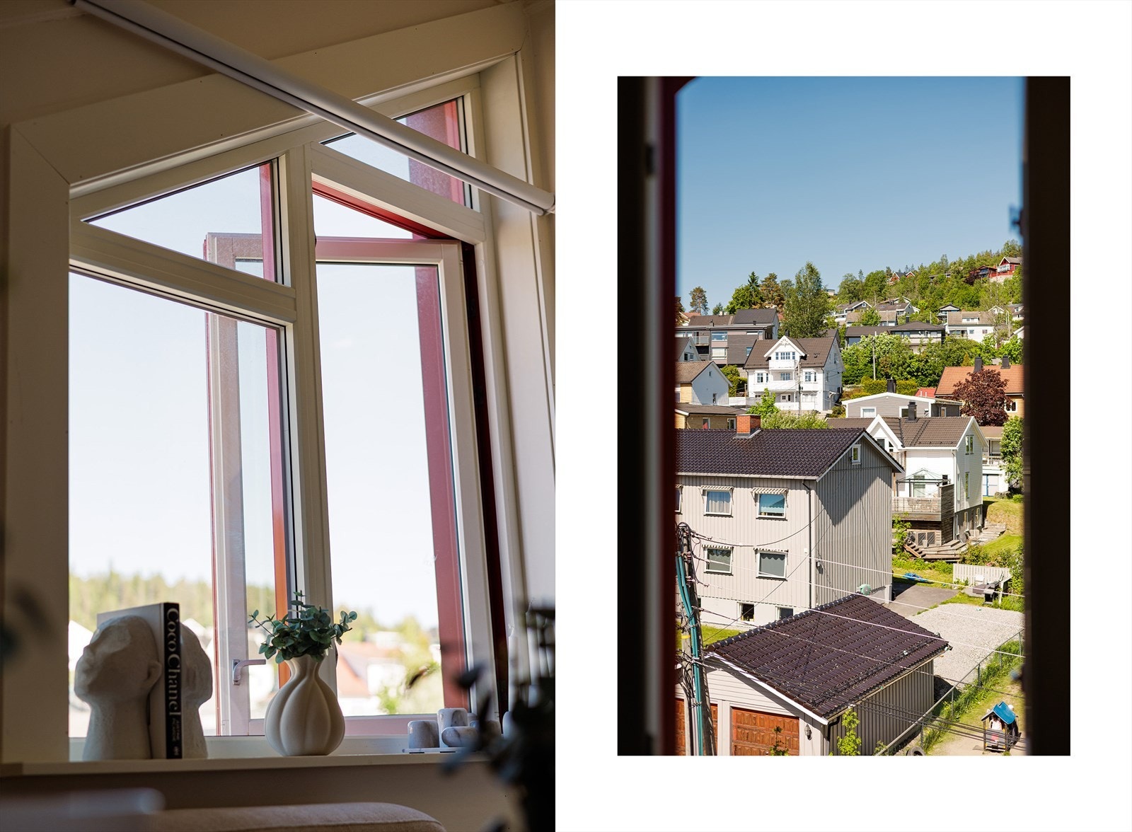 Fra leiligheten har man utsyn over et rolig og etablert boligområde. Galleribilde