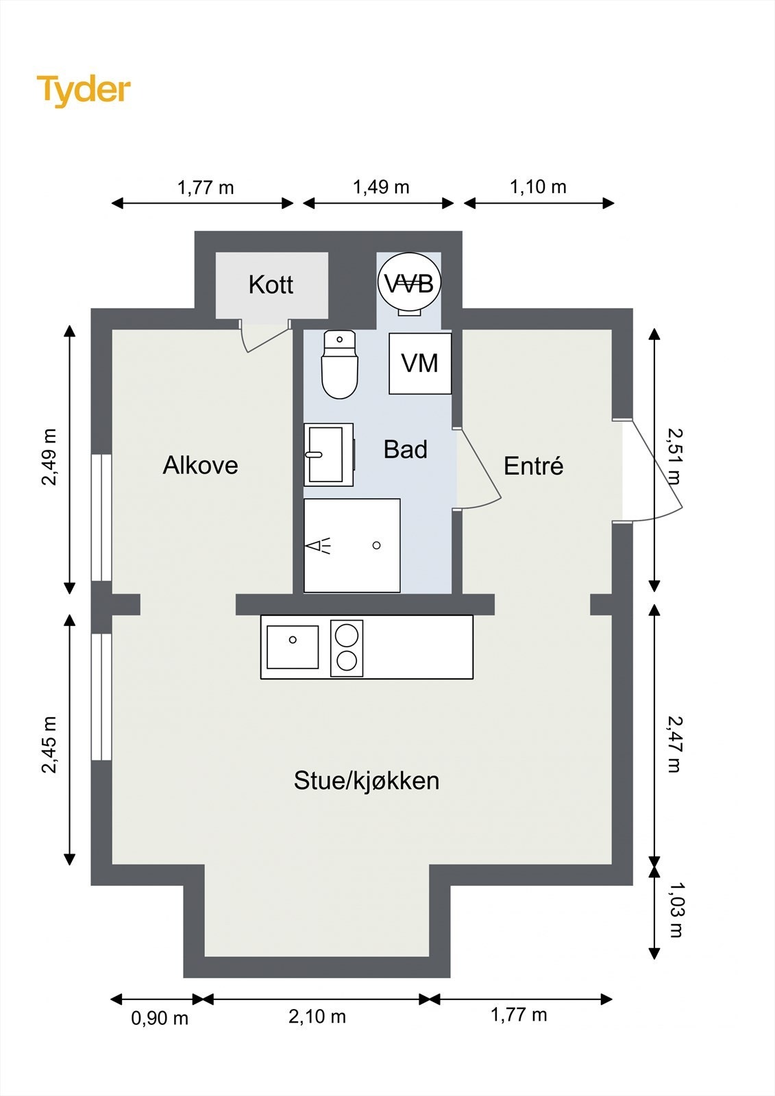 Plantegning Galleribilde