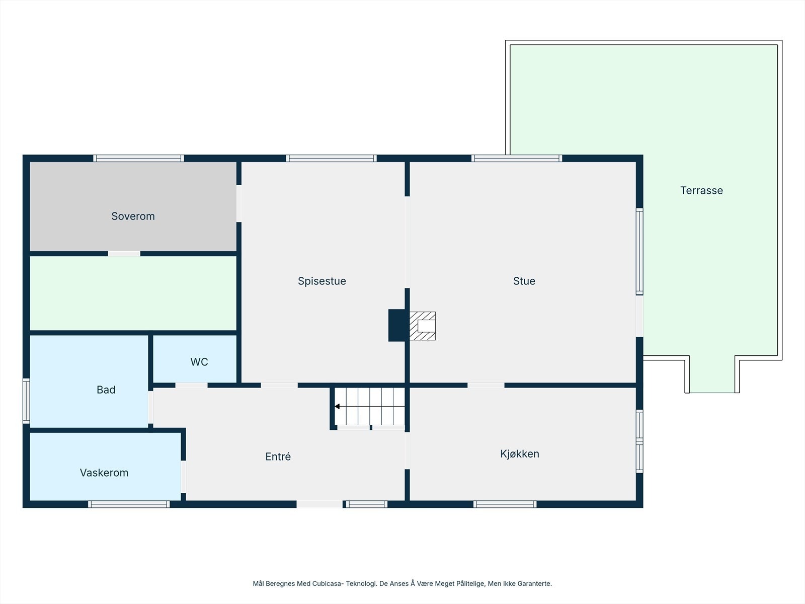 Plantegning av 1-etasje Galleribilde