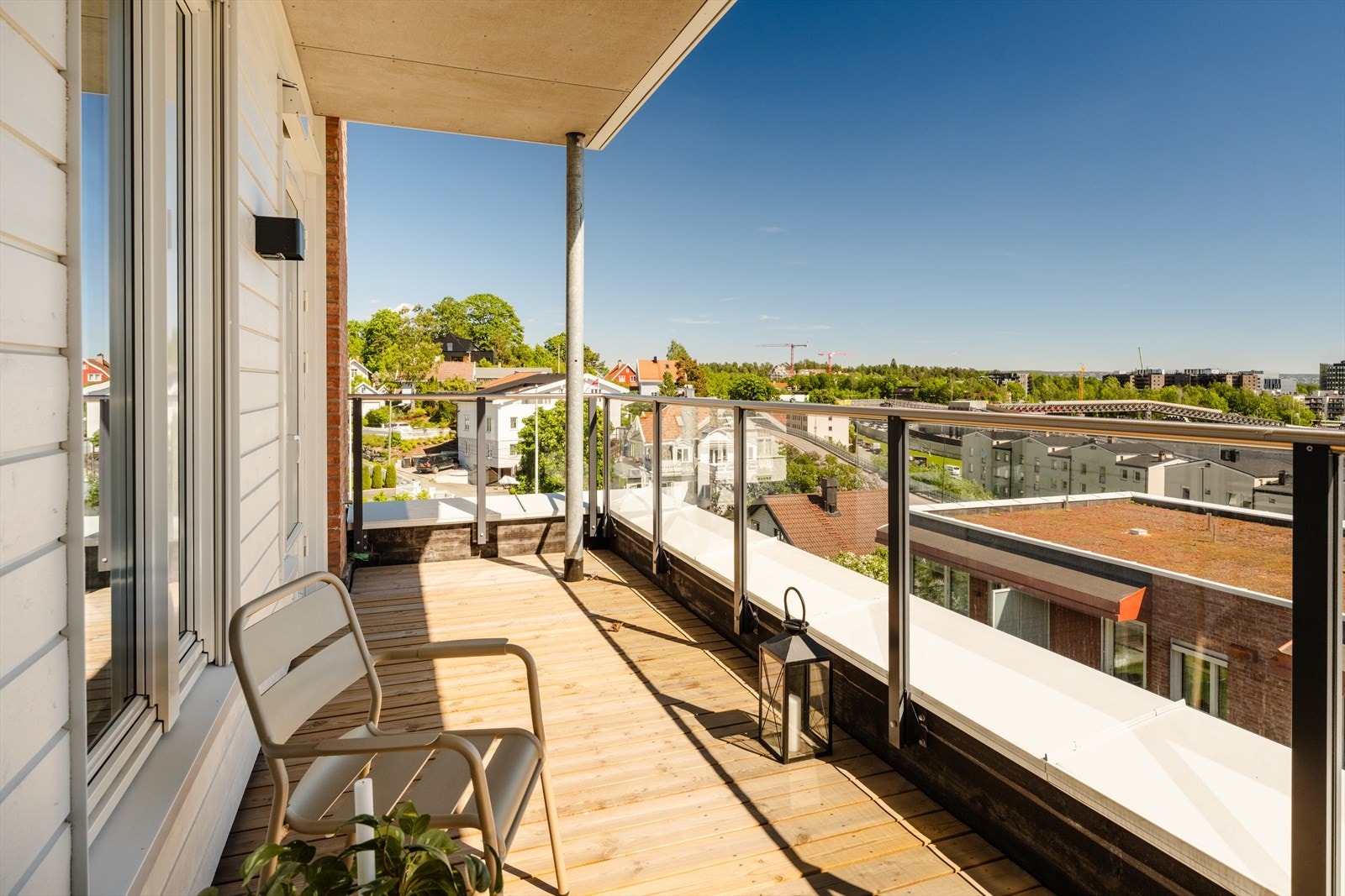 Privat takterrasse på ca. 12 m². Galleribilde