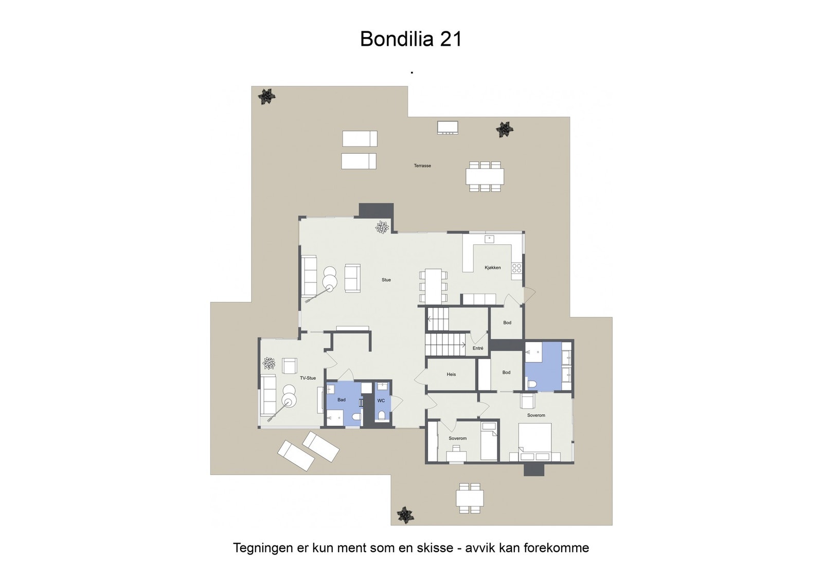 Planskisse Galleribilde