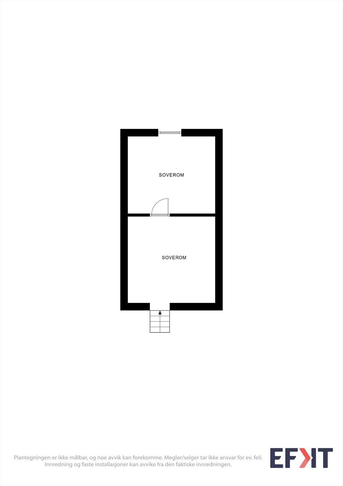 Loftsetasjen har gulvareal på ca. 24 m², og har ett soverom og et disponibelt rom som benyttes som loftstue/soverom i dag Galleribilde
