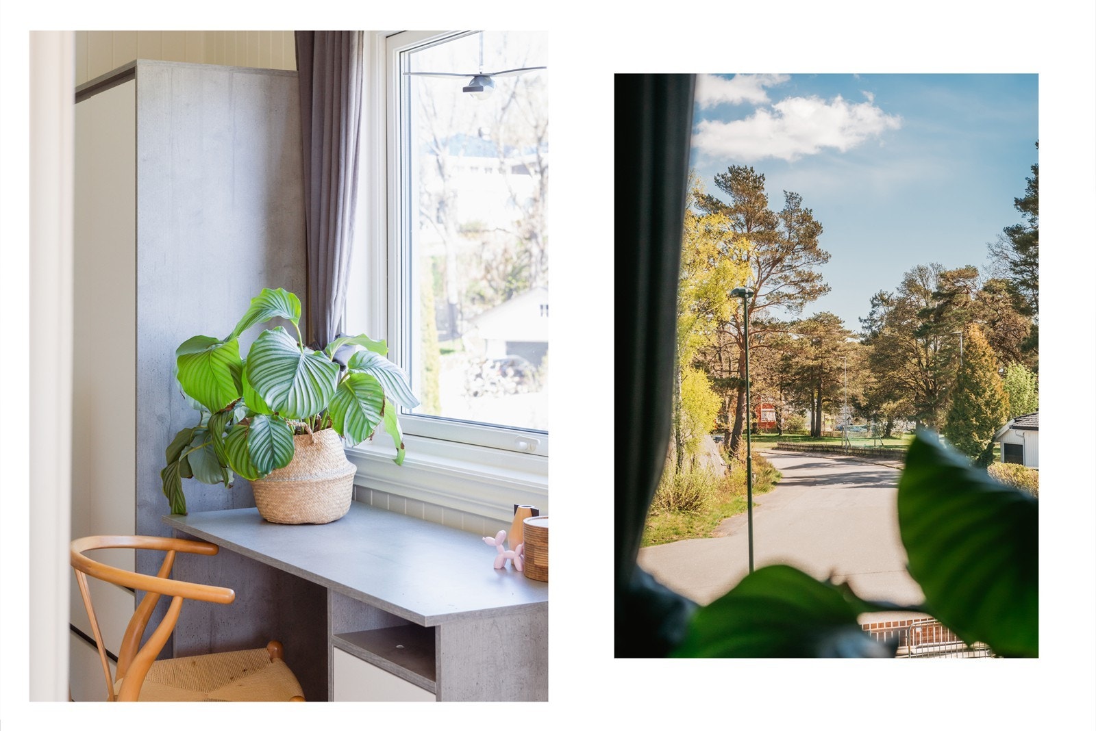 Det er deilig og kikke ut på grøntarealer fra soverommet, det gir en deilig ro Galleribilde