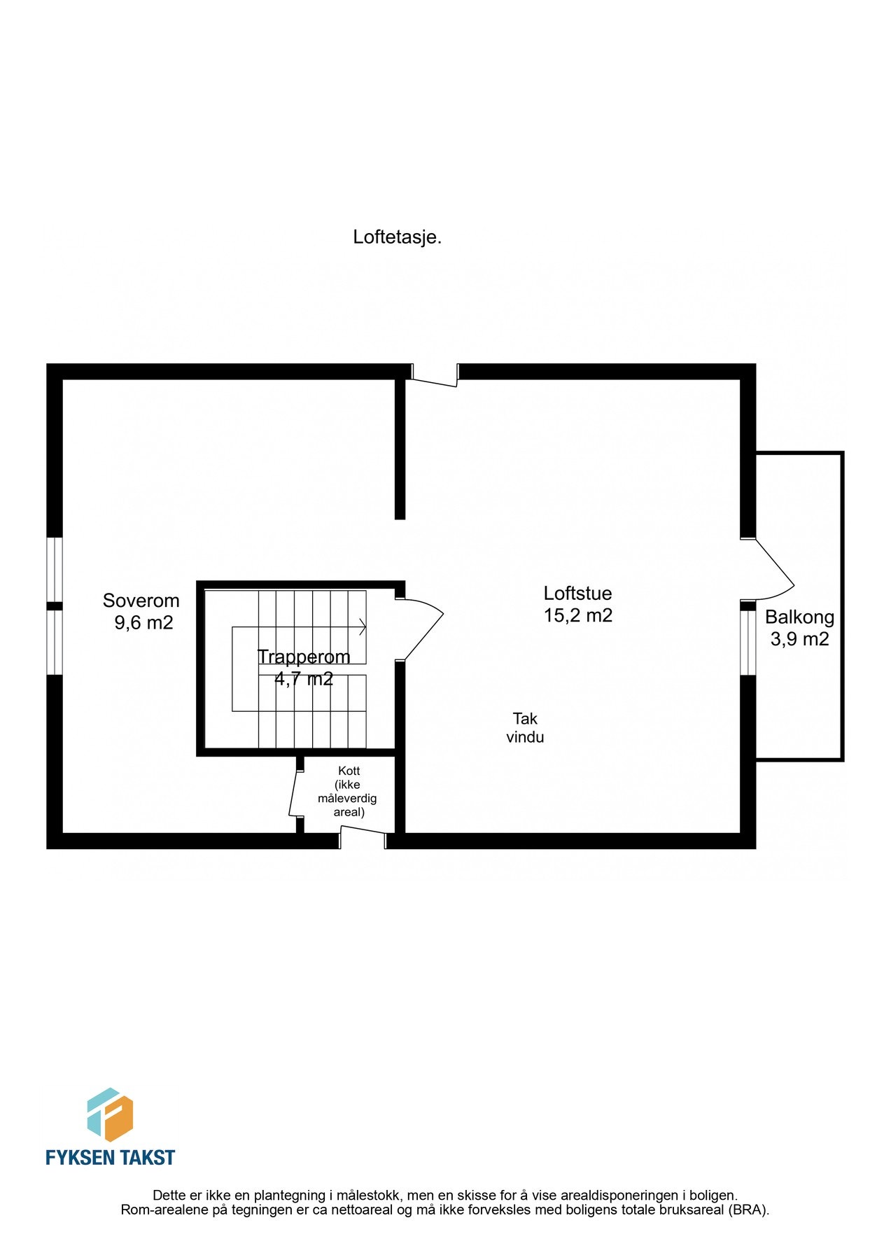Planskisse loftetasje. Galleribilde
