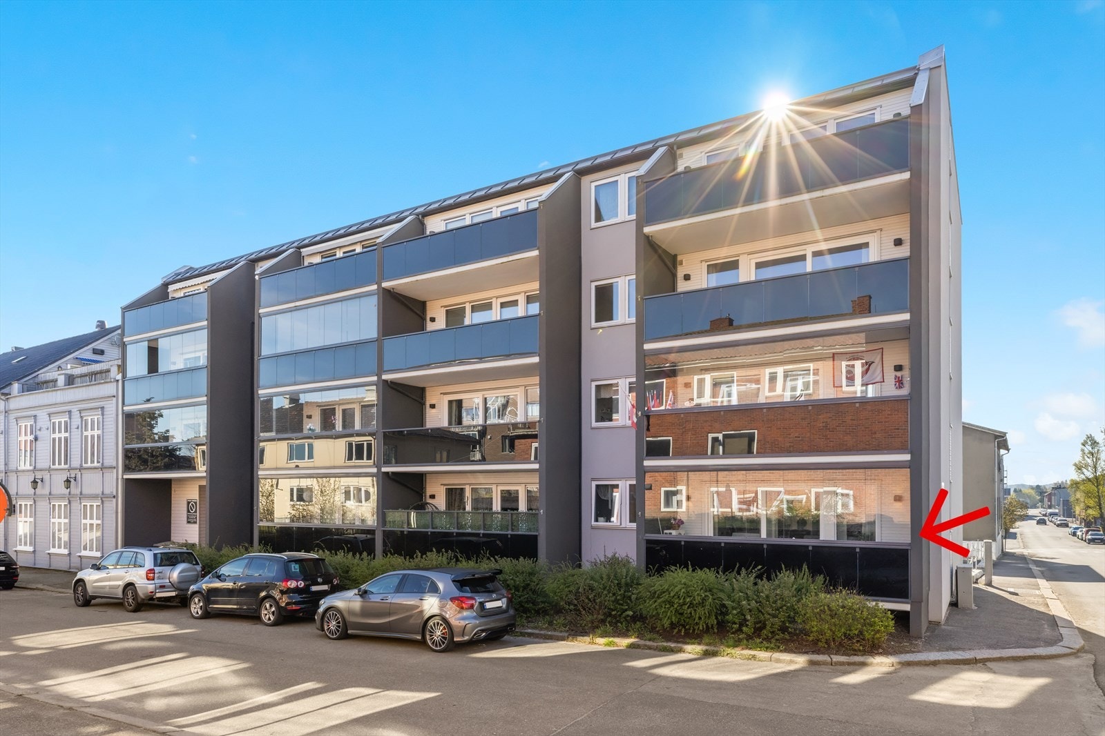 Hyggelig hjørneleilighet i 1. etasje. Galleribilde