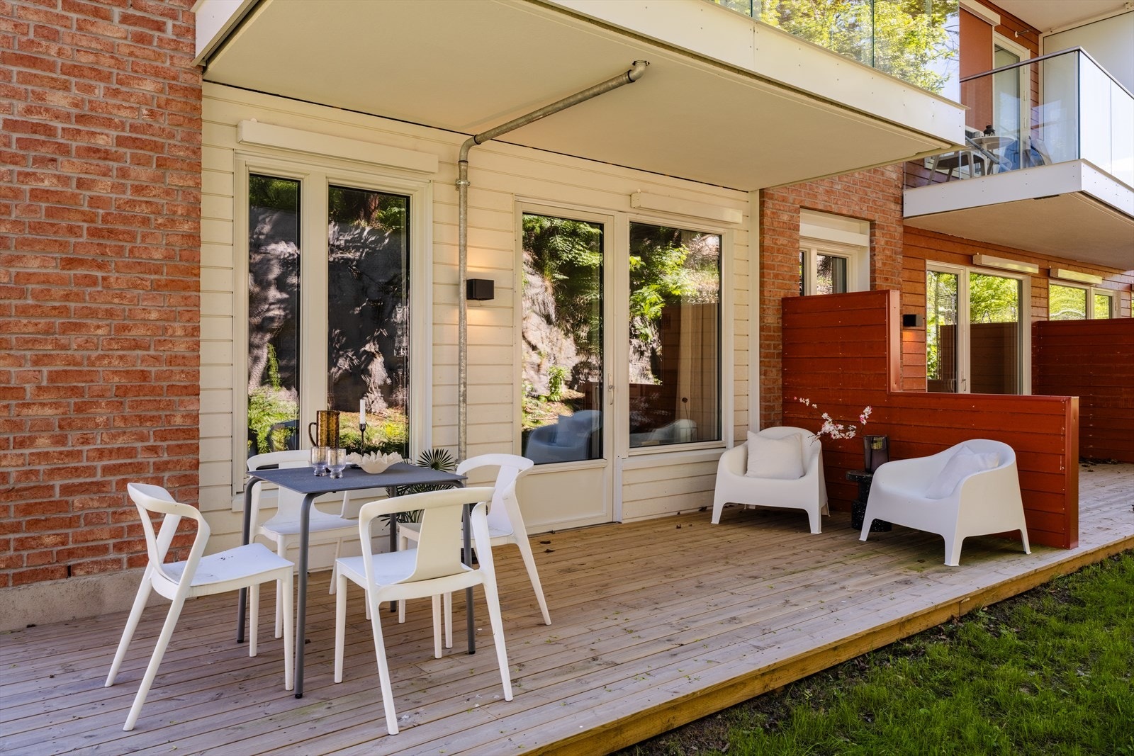 En fantastisk forlengelse av stuen på sommerdager. Galleribilde