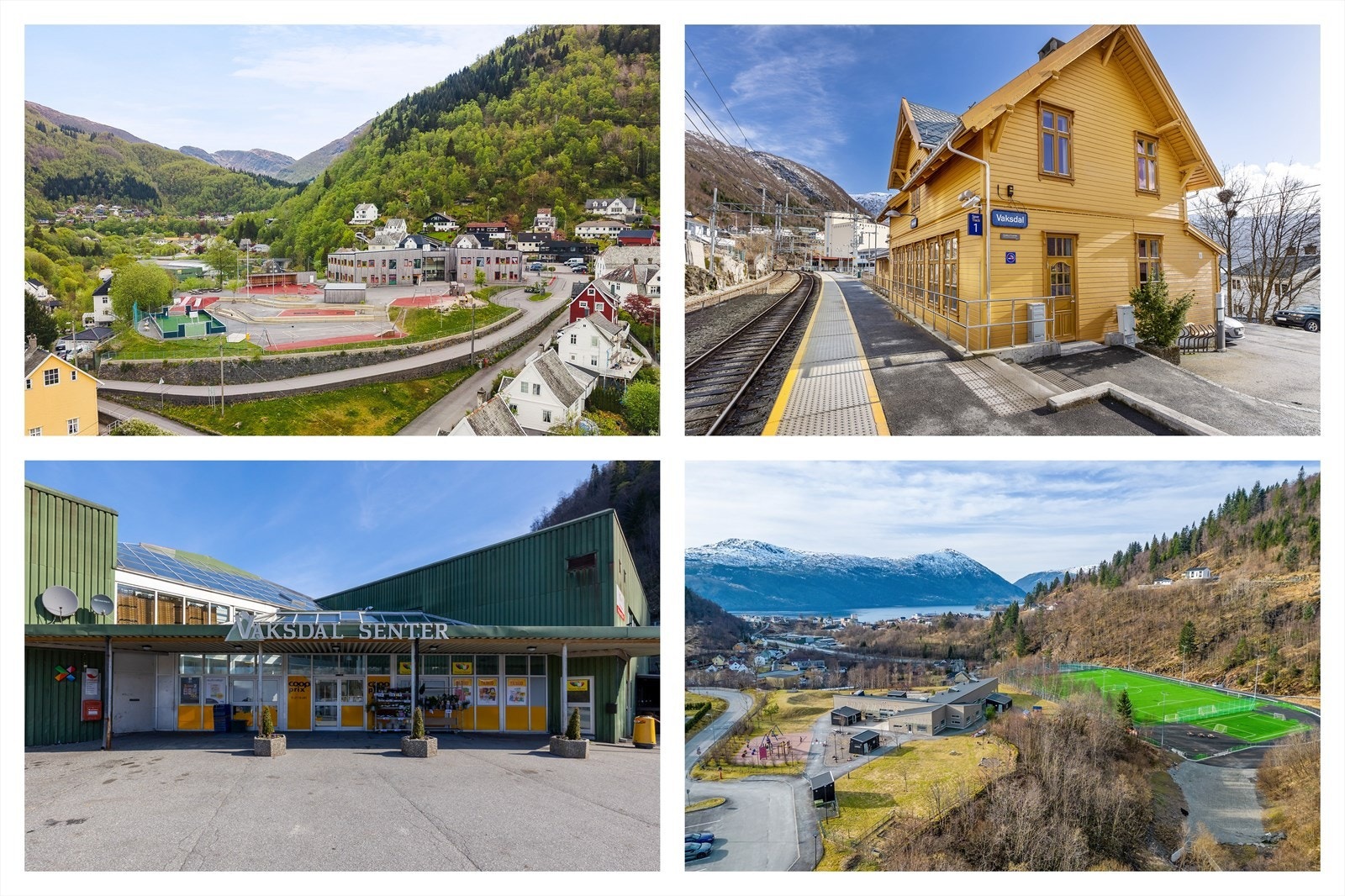 Nærområdet på Vaksdal - Kort vei til skole, matvarebutikk, togstasjon og barnehager/idrettsanlegg Galleribilde