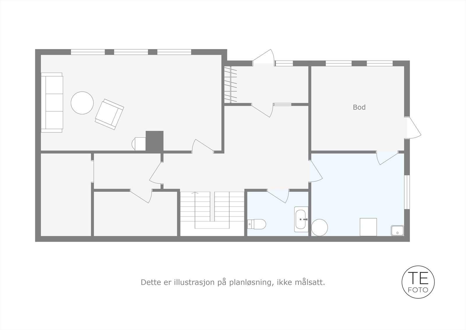 Plantegning for 1.etasje Galleribilde