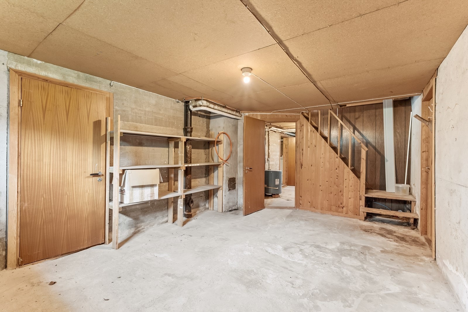 Kjelleren er uinnredet. Galleribilde