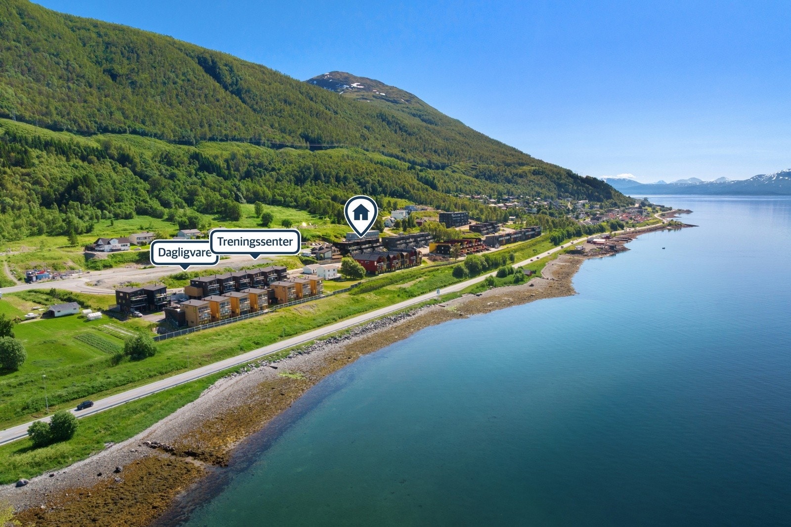 Det er planlagt en helt ny dagligvarebutikk (Coop Extra) og treningssenter (Feel 24) på Fløylia, noe som vil forenkle hverdagen betydelig for beboerne her. Både butikk og treninggsenter er planlagt ferdigstilt rundt årsskiftet 2026/2027.