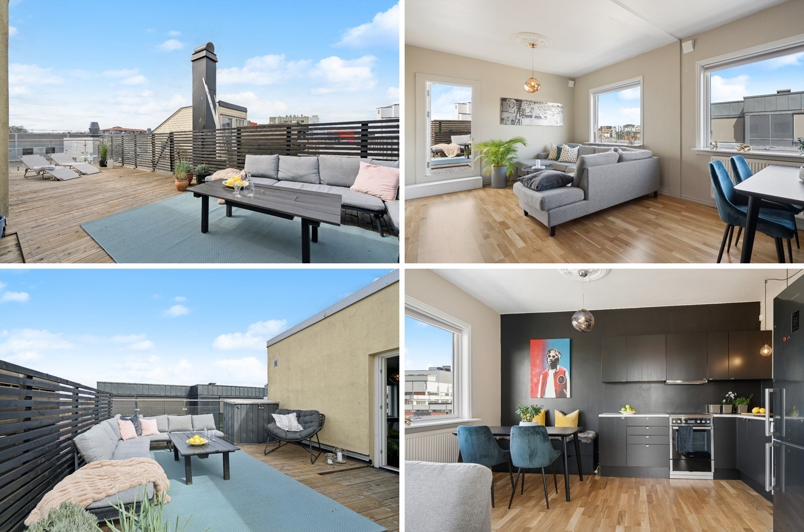Velkommen til Prinsens gate 6A! - En flott toppleilighet med en privat, nordvestvendt takterrasse med svært gode solforhold. Galleribilde