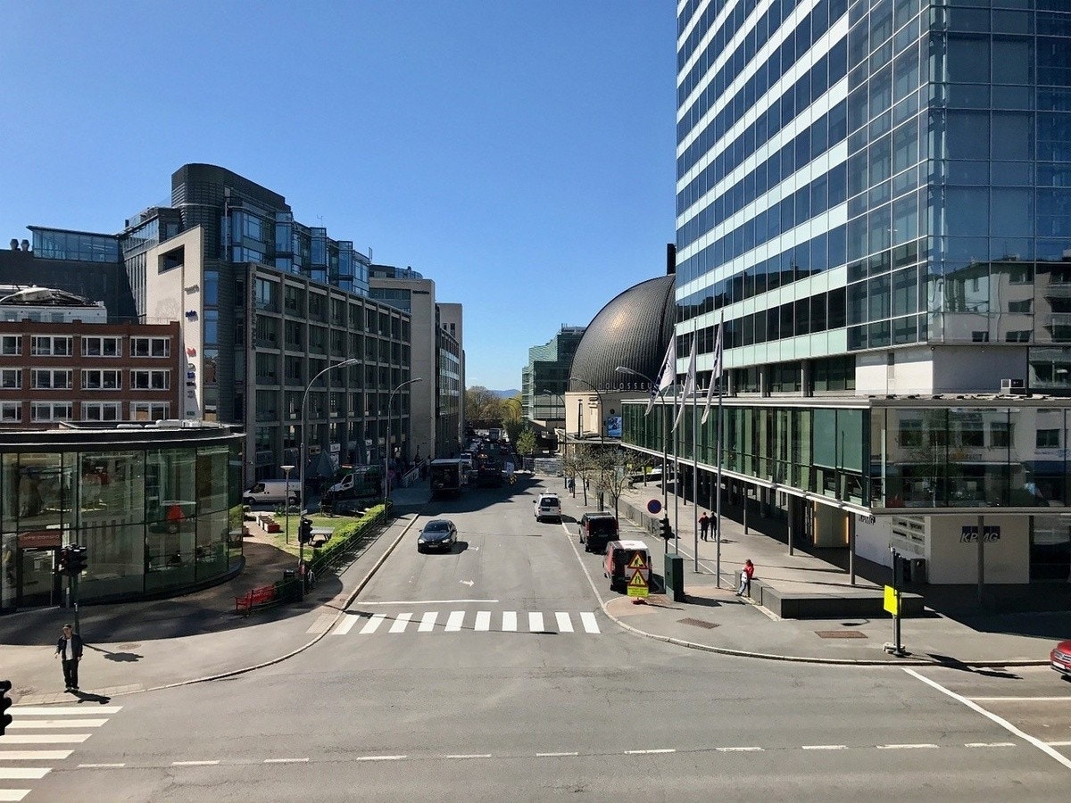 Utsikt fra Balkong Galleribilde