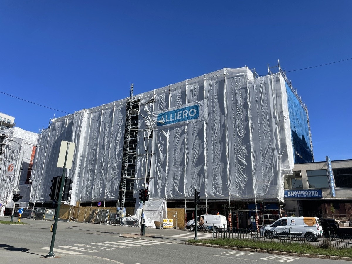 Fasaderenovering Galleribilde