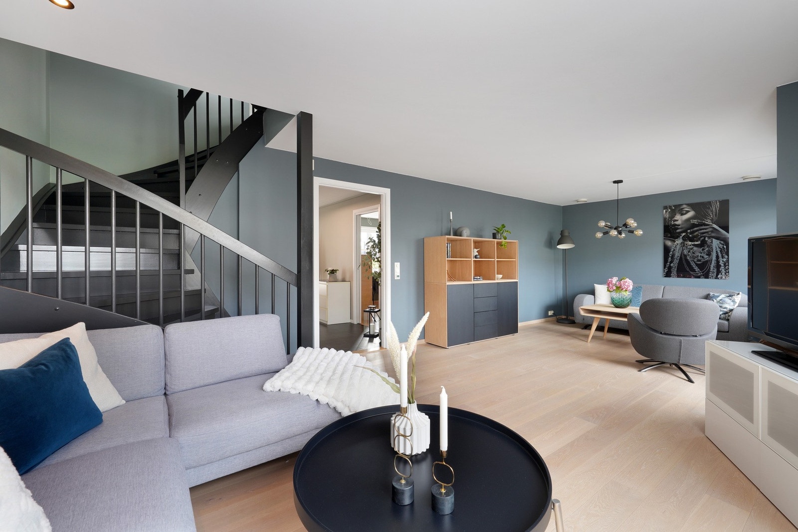 En-stavs parkett og varmekabler Galleribilde