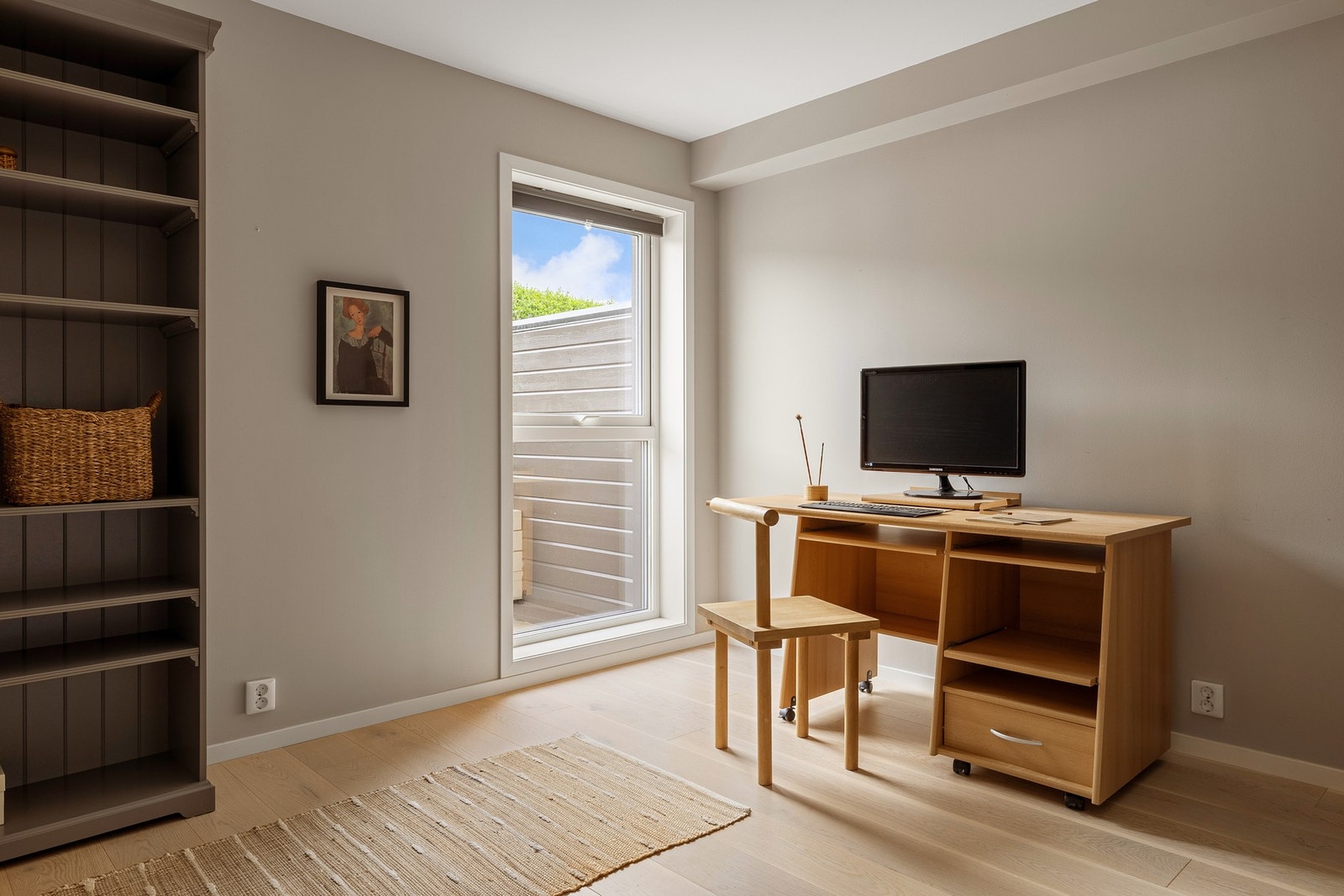 Her har man utgang til terrassen. Galleribilde