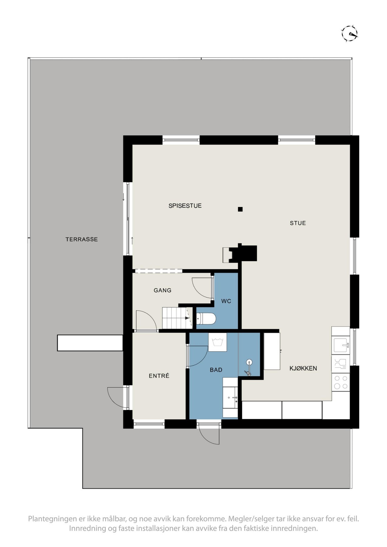 Plantegning av 1. etg Galleribilde