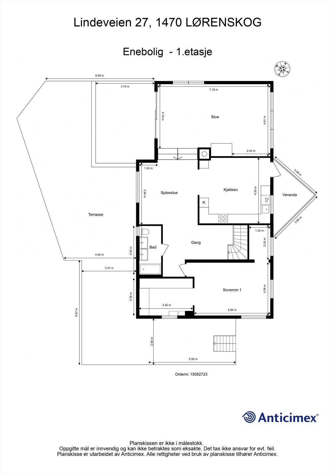 Plantegning 1.etasje Galleribilde