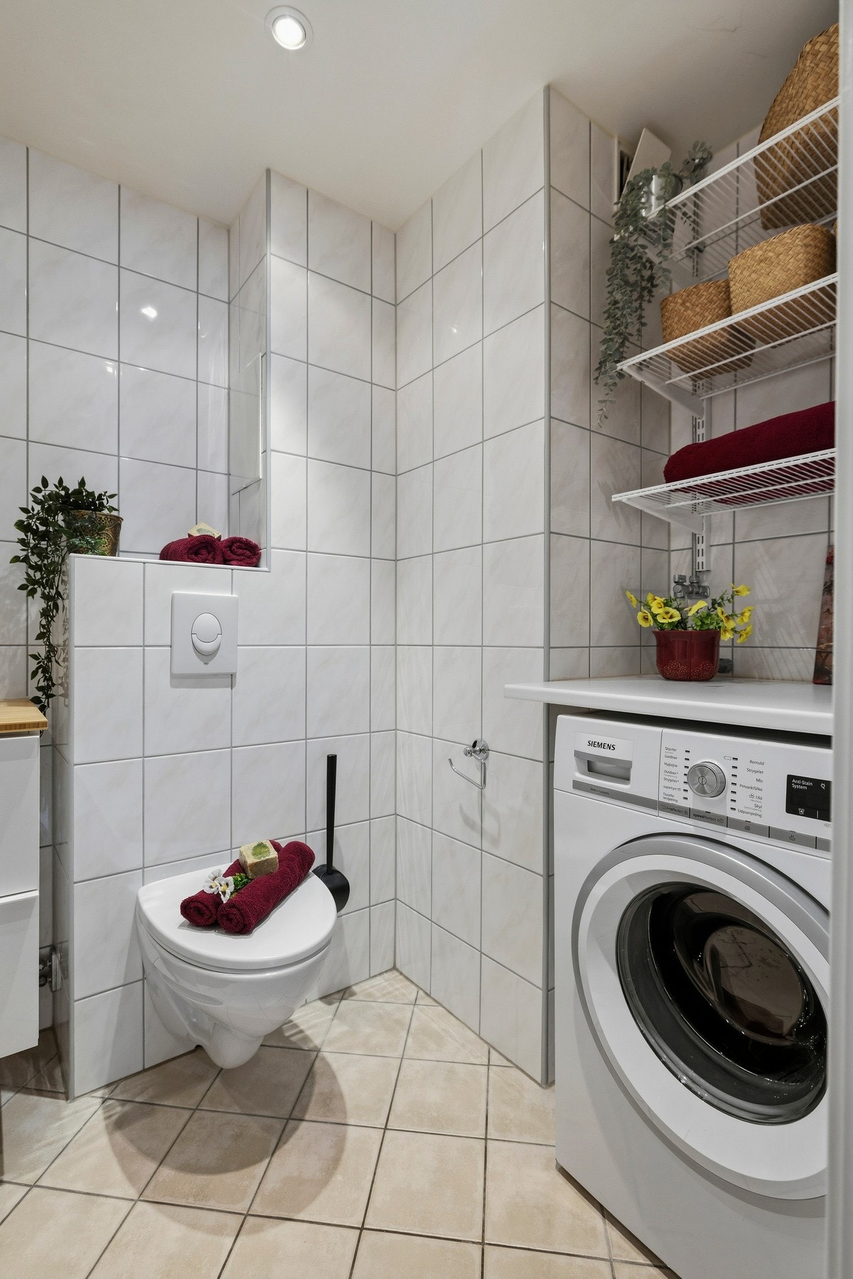 Opplegg for vaskemaskin. Galleribilde