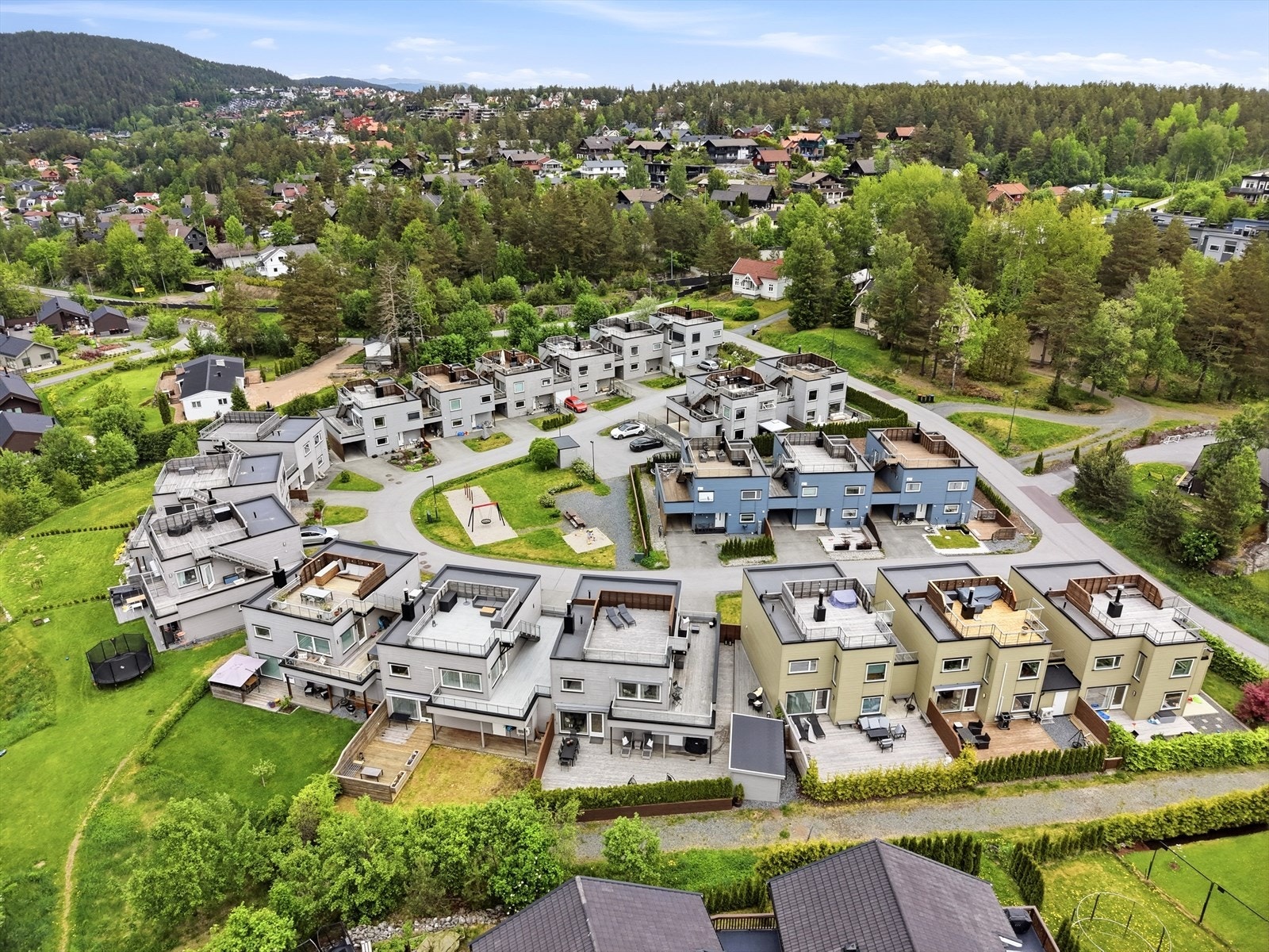 Gamlegrendåsen Nord er et rolig og barnevennlig område. Galleribilde