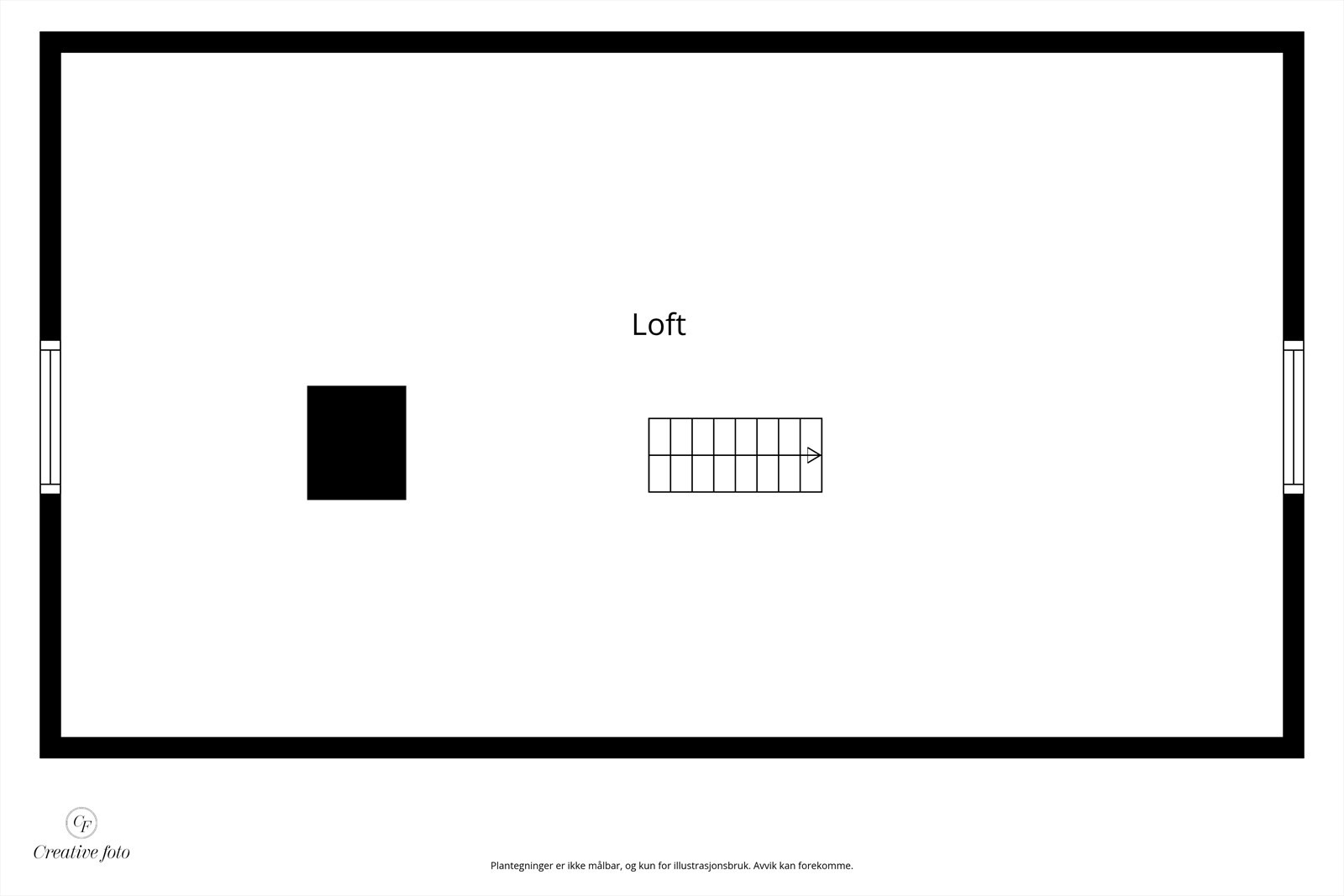 Plantegning loft Galleribilde
