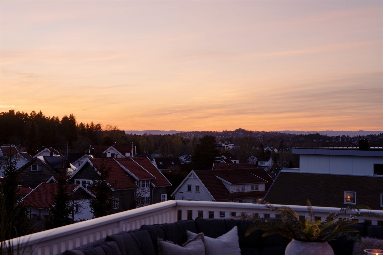 Utsikt fra terrassen Galleribilde