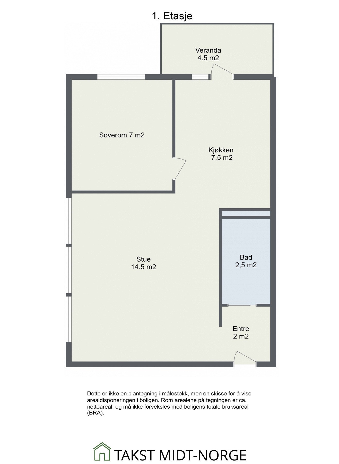 Ta en titt på planskissen og gjør deg kjent med romfordelingen! Skulle ikke oppsatt visningstidspunkt passe? Ta kontakt på 941 60 434, så finner vi en løsning. Galleribilde