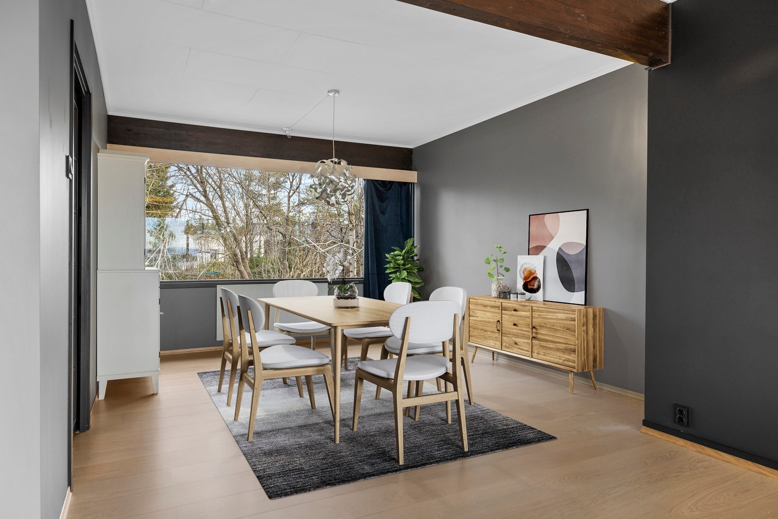 Digital styling som viser potensiale for møblering Galleribilde